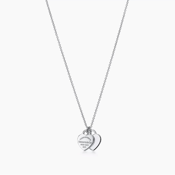 Tiffany & Co. Jewelry - Tiffany & Co. - Return to Tiffany Double Heart Tag Pendant in Silver, Mini